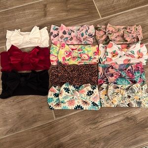 Lot of 11 Baby Bling Bows